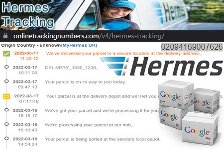 hermes delivery notice tracking number|my hermes tracking number format.